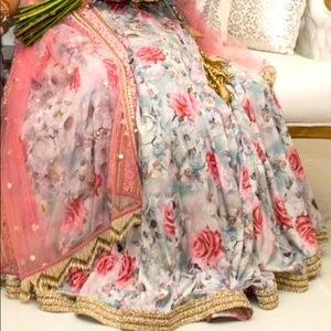 DESIGNER FLORAL LEHNGA CHOLI